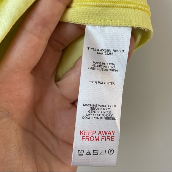 Jason Wu‎ Satin Crop Top Yellow M - Picture 4 of 7